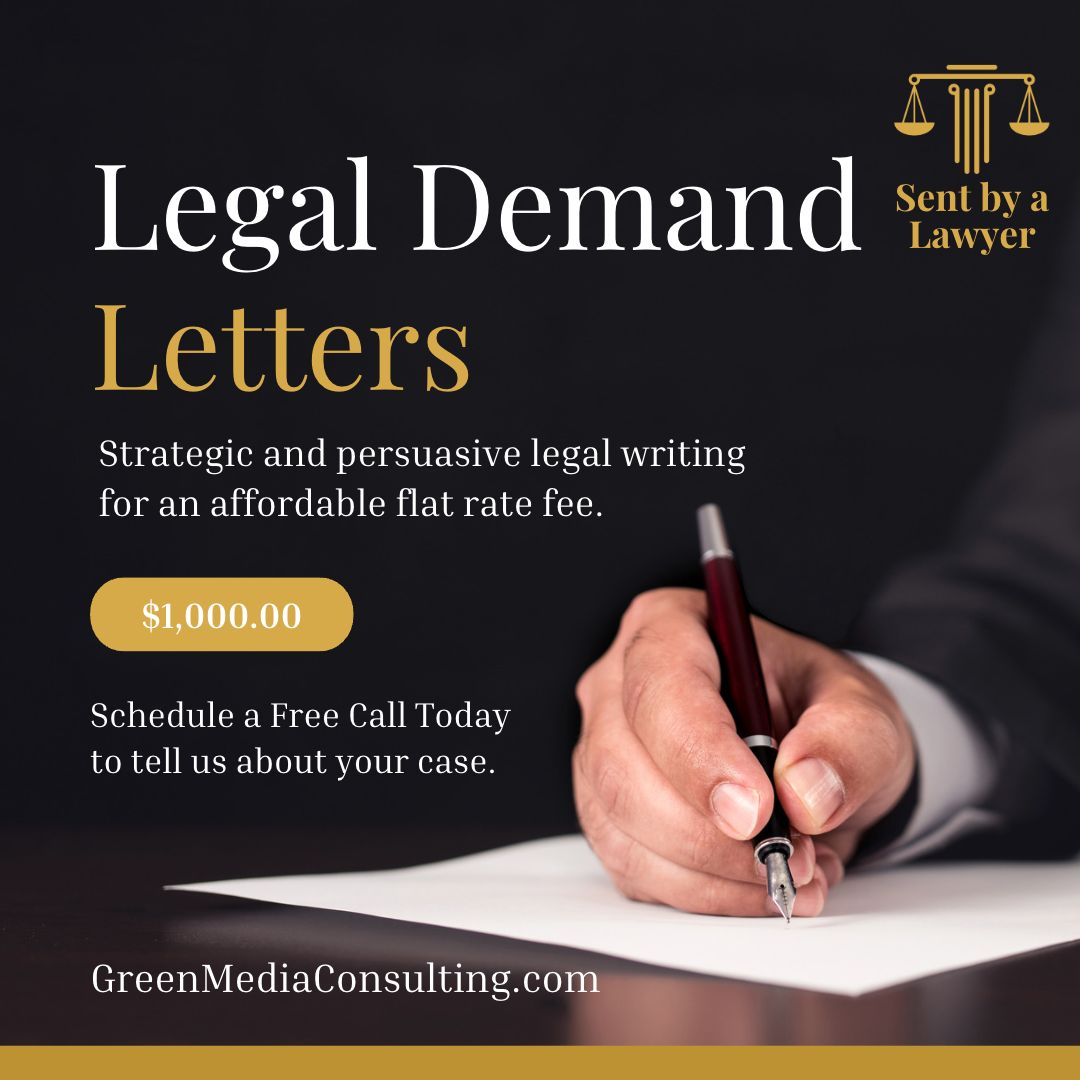 legal demand letters require a resolution flat attorney fees